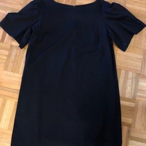 Black 100% cotton dress. Designer Soho.